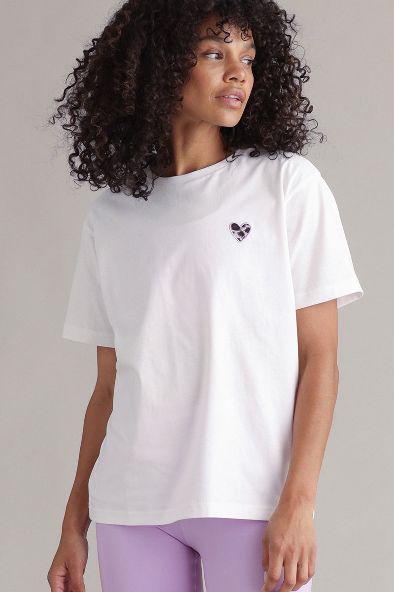 T-Shirt Leo Heart White | Hey Honey & Active Wear