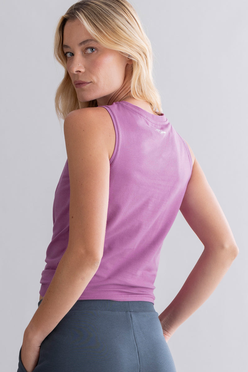 Cropped Top Striking Purple