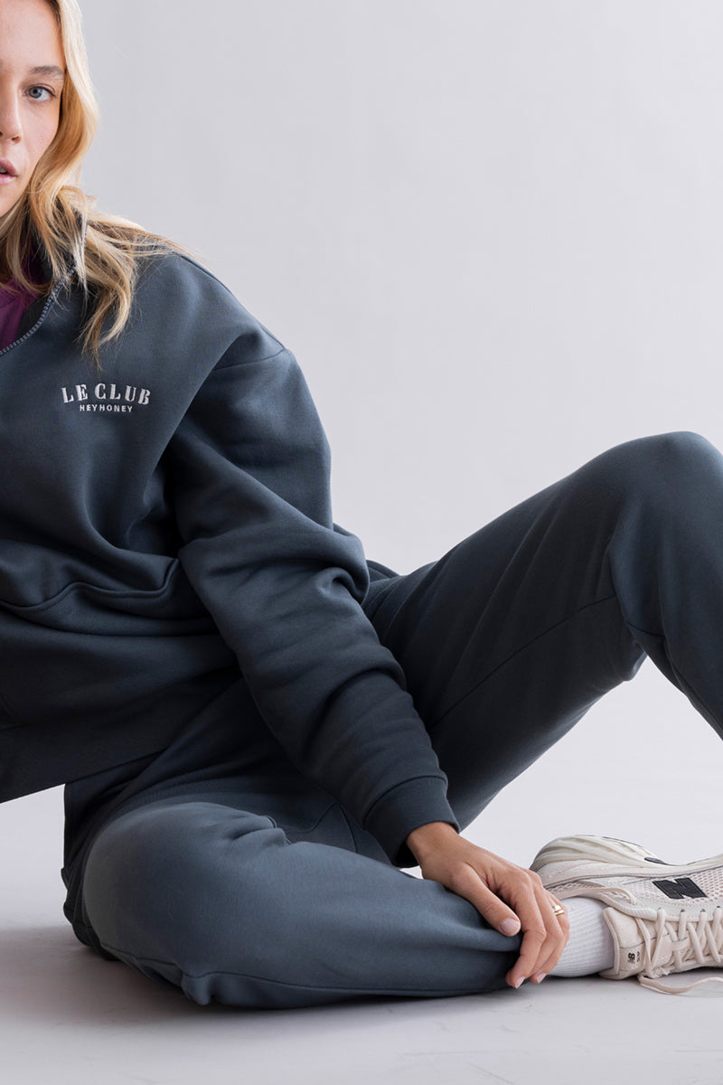 Zip Sweater Le Club Teal | Hey Honey & Active Wear