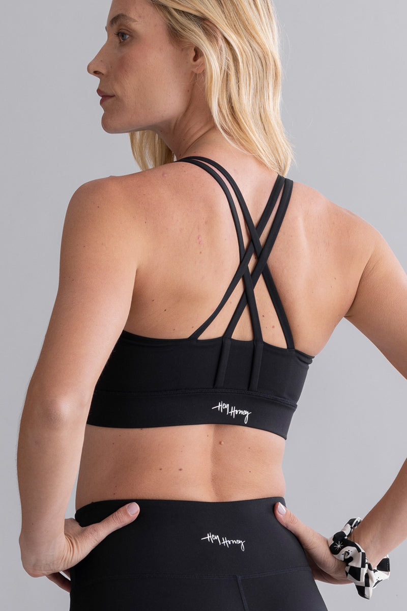 High Waist Biker Cotton Touch Black | Hey Honey & Active Wear