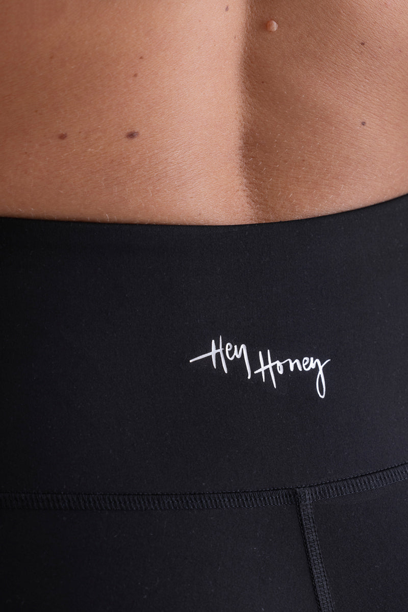 High-Waist Leggings Cotton Touch Black | Hey Honey & Active Wear