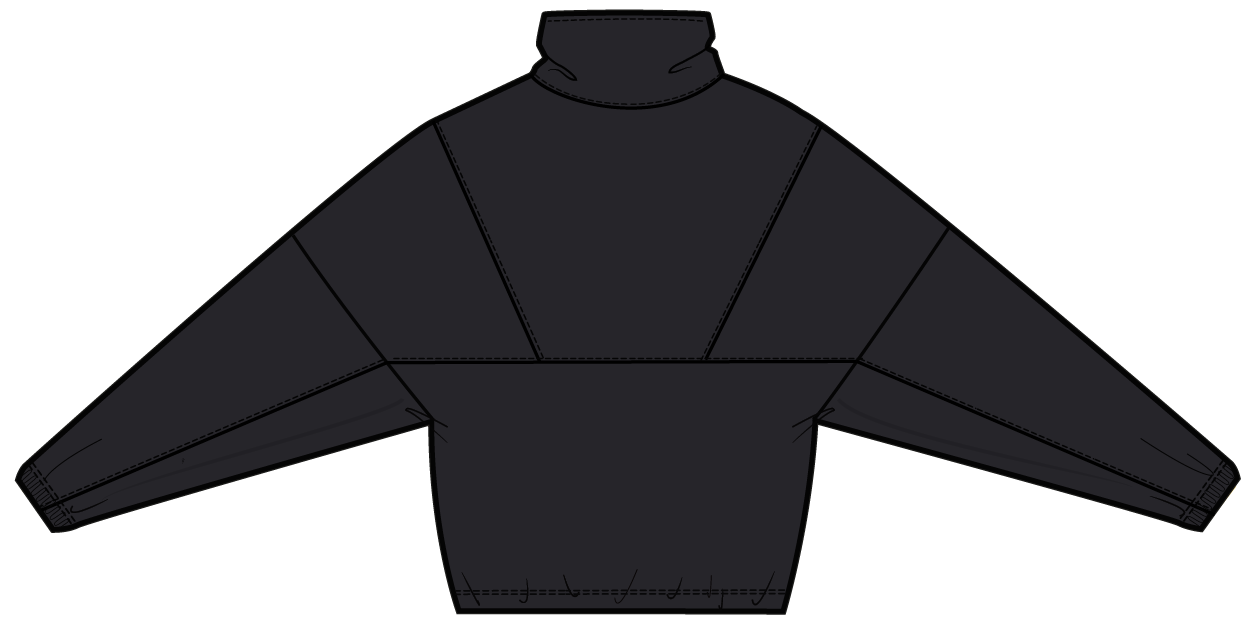 Ribstop Pull Over Jacket Black | Hey Honey & Active Wear