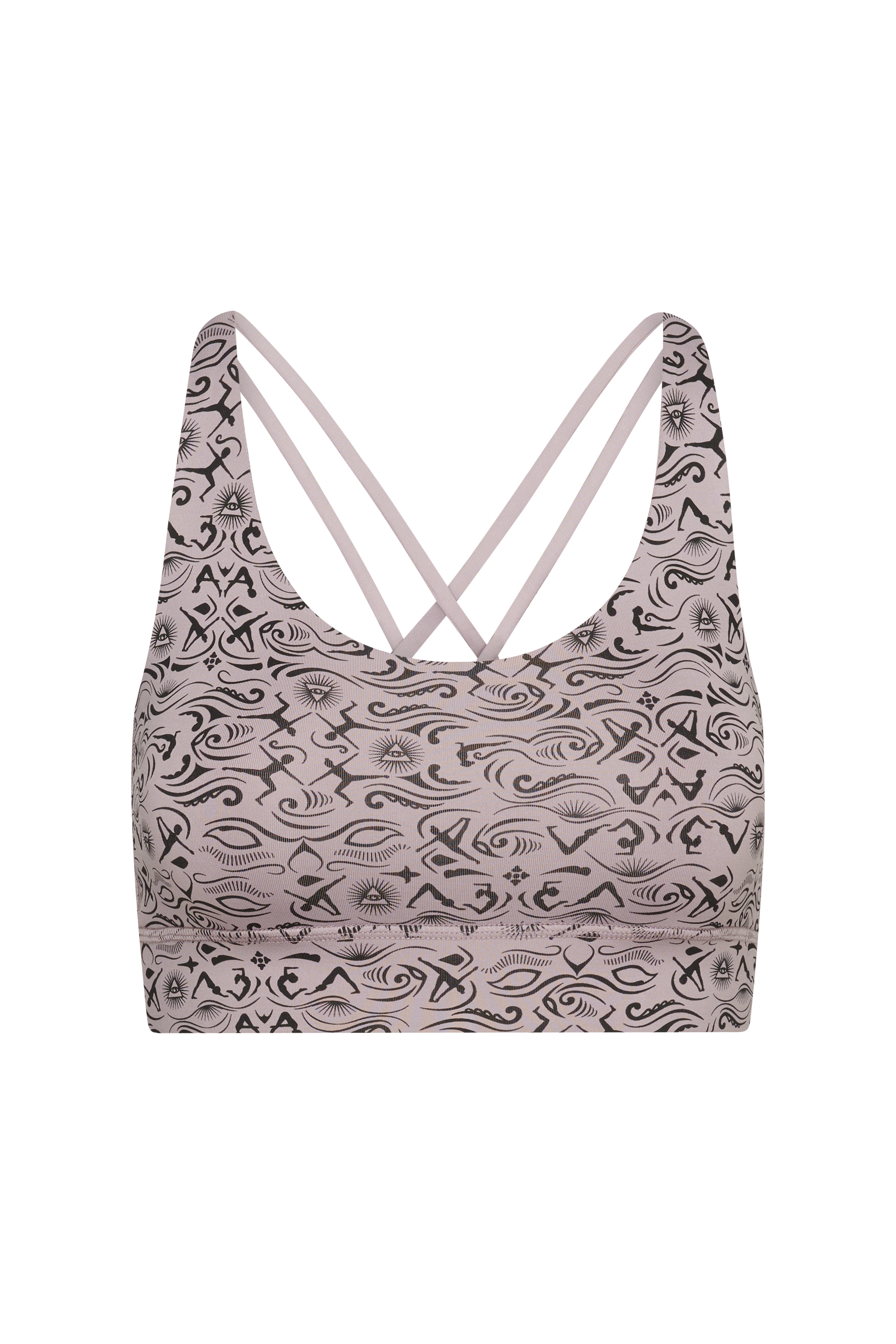 Criss-Cross Bra Samadhi Dove | Hey Honey Yoga & Active Wear