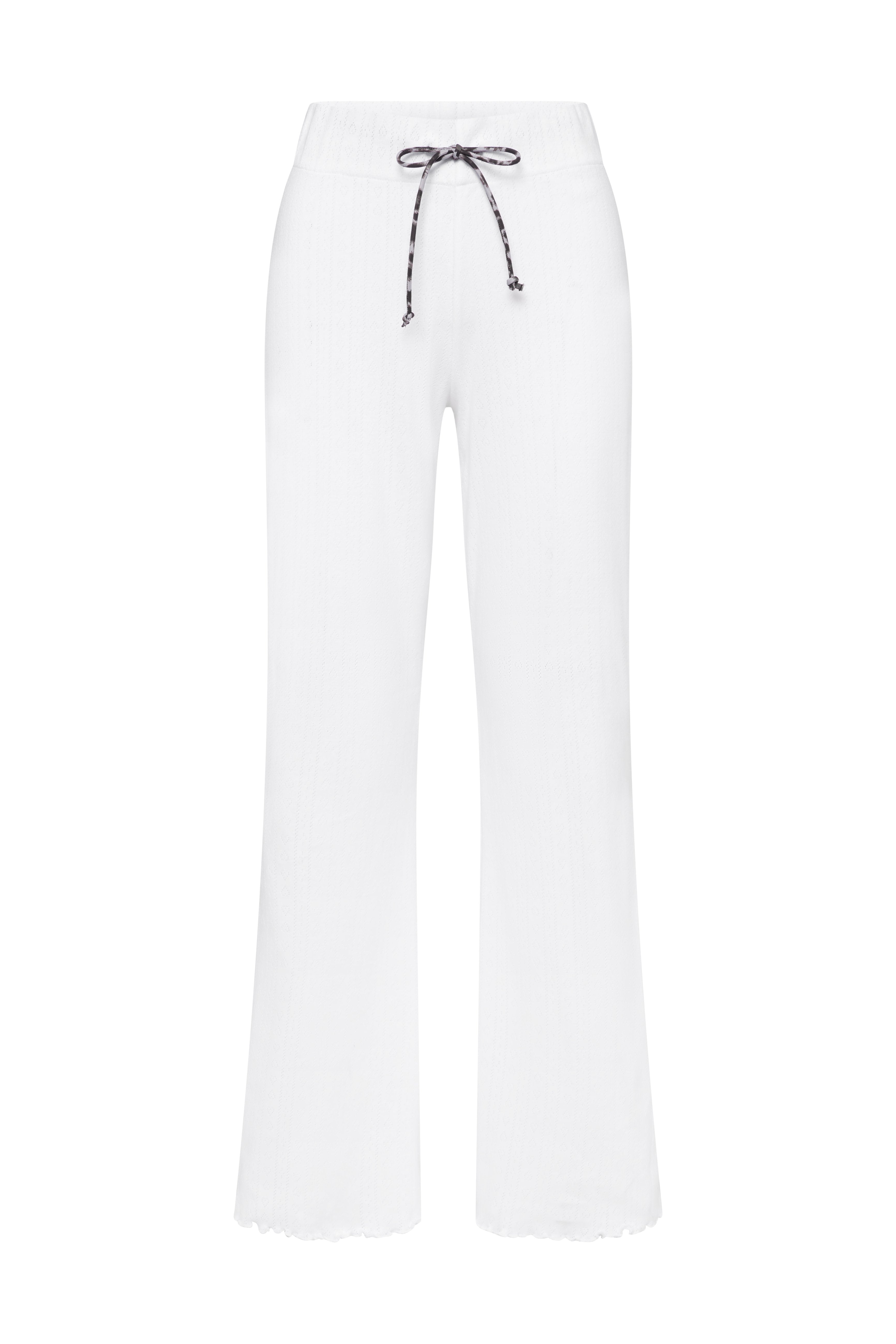 Long Pants Pointelle White | Hey Honey & Active Wear