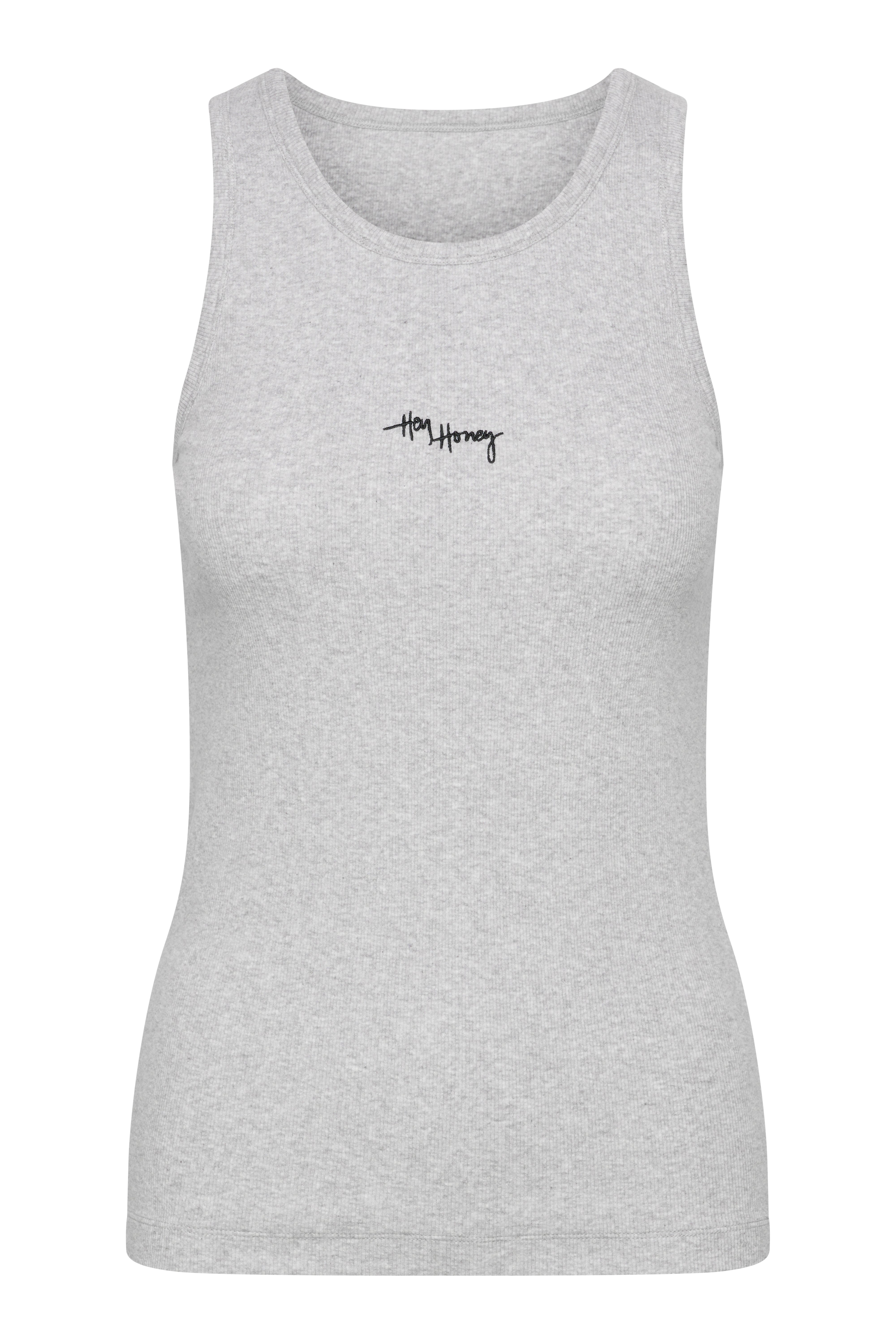 Rib Tank Grey Melange | Hey Honey & Active Wear