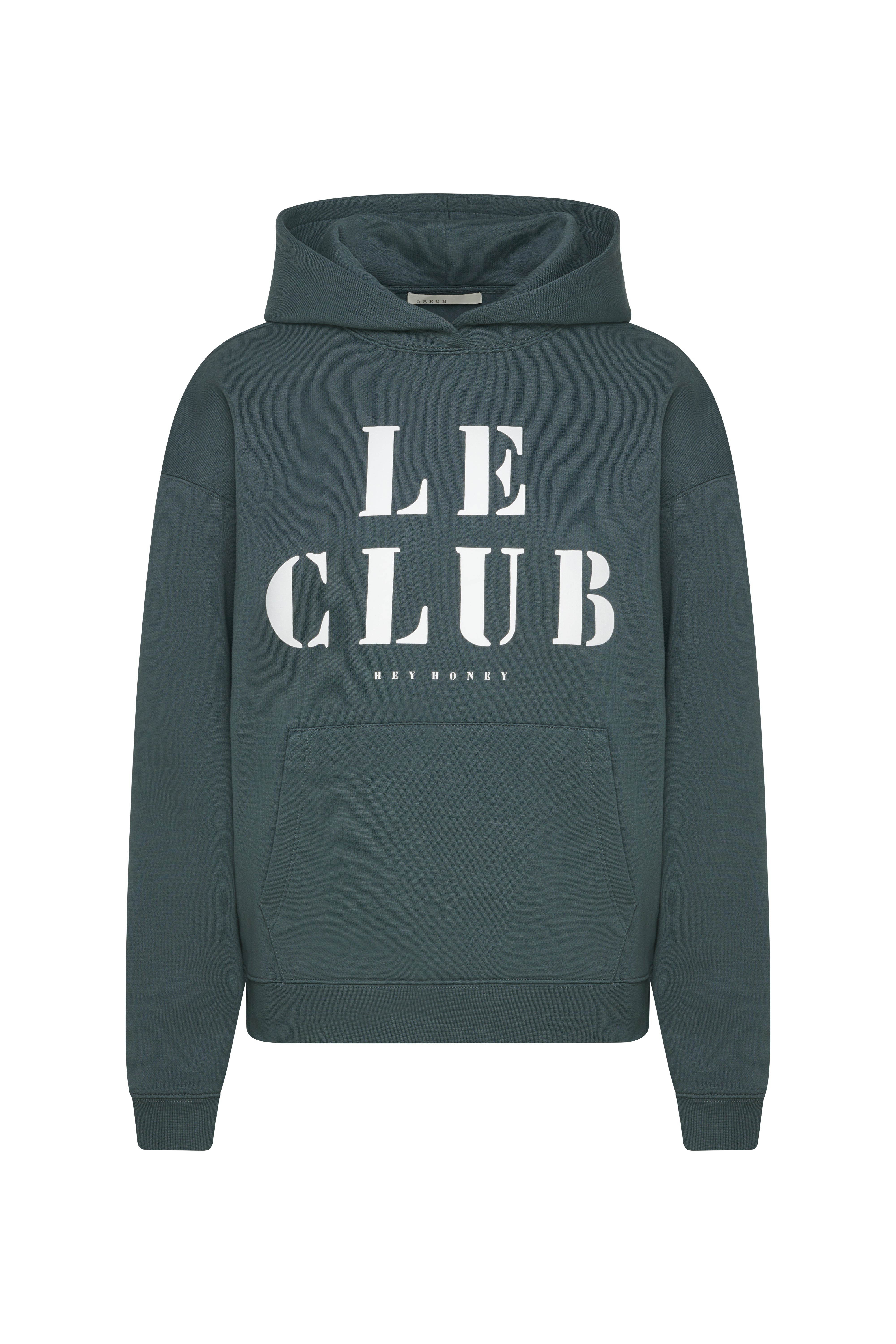 Hoodie Teal "Le Club" | Hey Honey & Active Wear