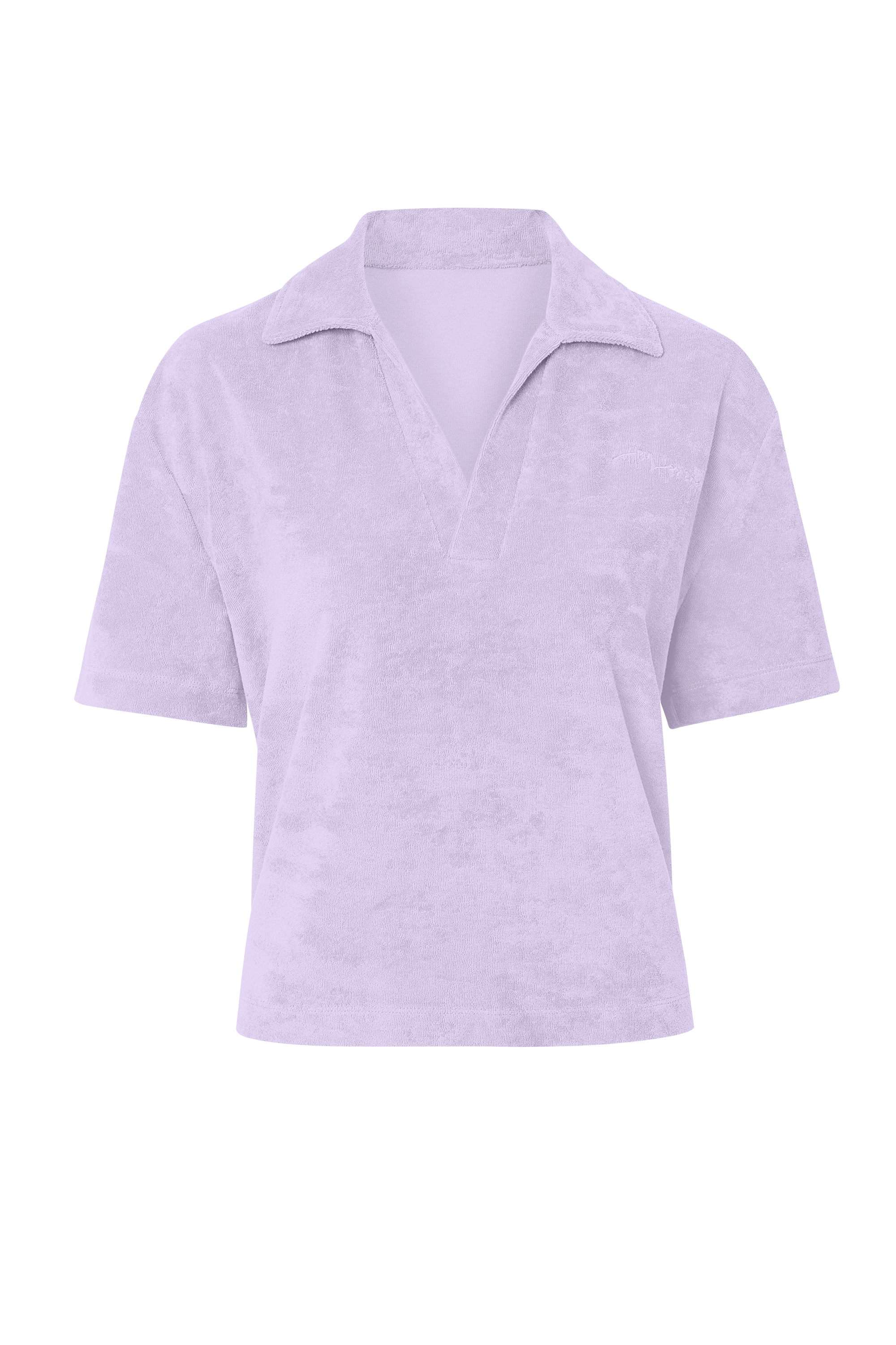 Terry Shirt Polo Lilac | Hey Honey Yoga & Active Wear