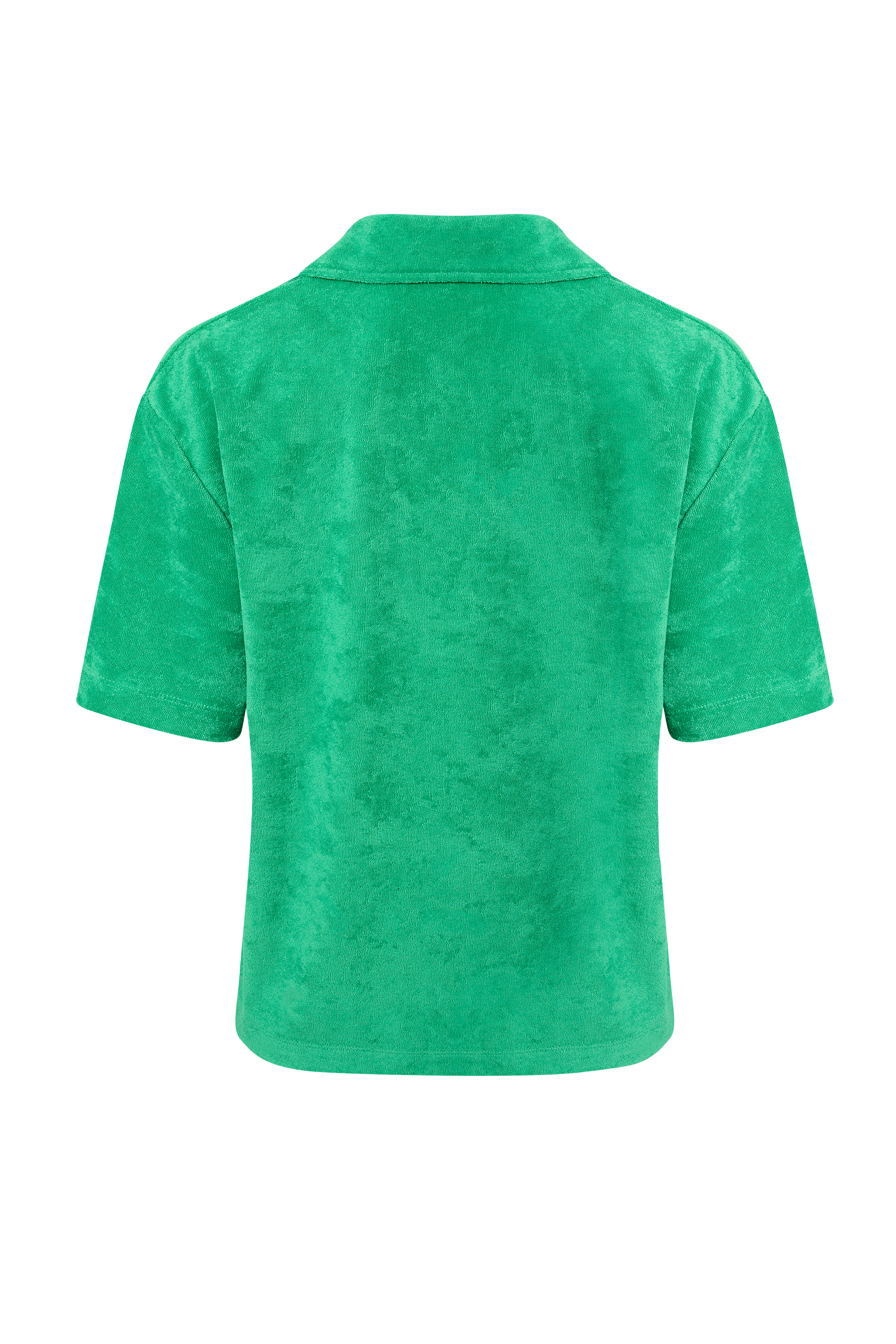 Terry Shirt Polo Island Green | Hey Honey Yoga & Active Wear