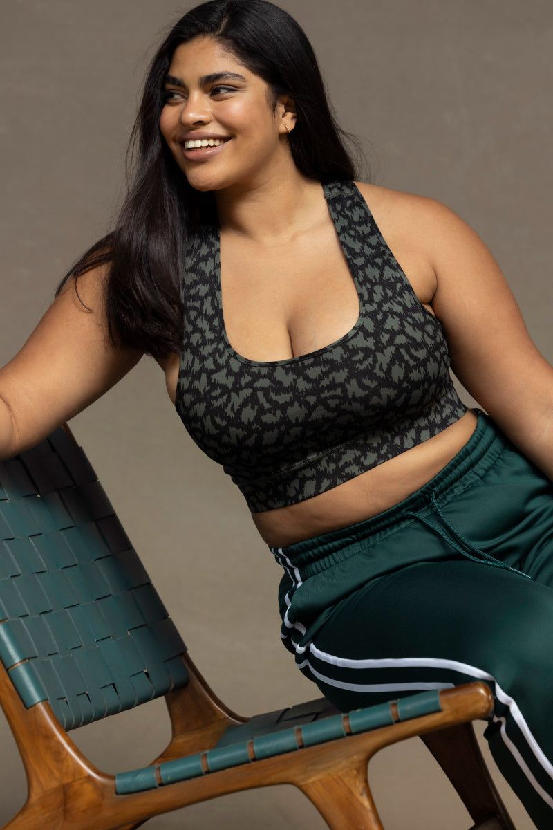 Bra Safari Pine | Hey Honey Yoga & Active Wear