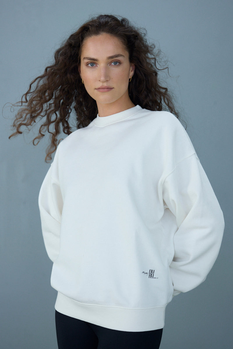 Sweater Mother White | Hey Honey Yoga & Active Wear