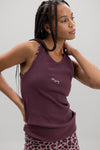 Rib Tank Wine | Hey Honey & Active Wear