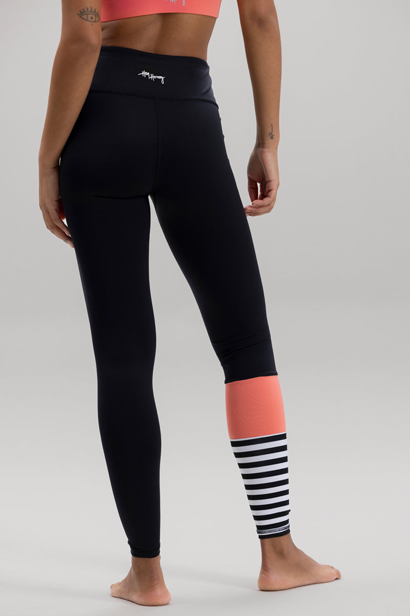 Surf Style Leggings Peach | Hey Honey Yoga & Active Wear