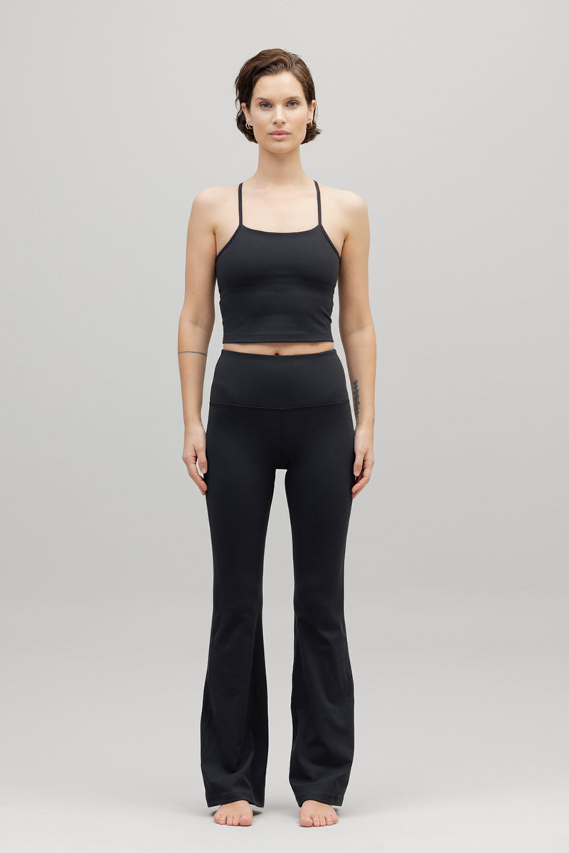 High-Waist Flared Leggings Always Dressed Black | Hey Honey & Active Wear