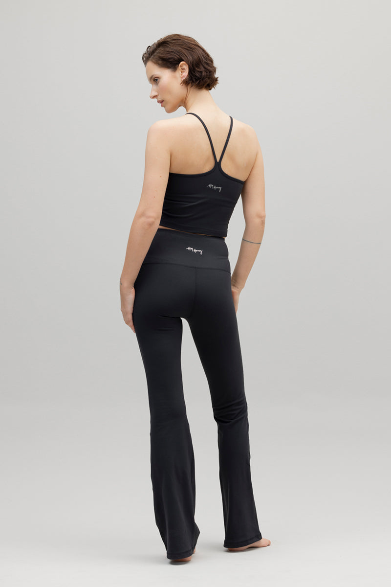 High-Waist Flared Leggings Always Dressed Black | Hey Honey & Active Wear