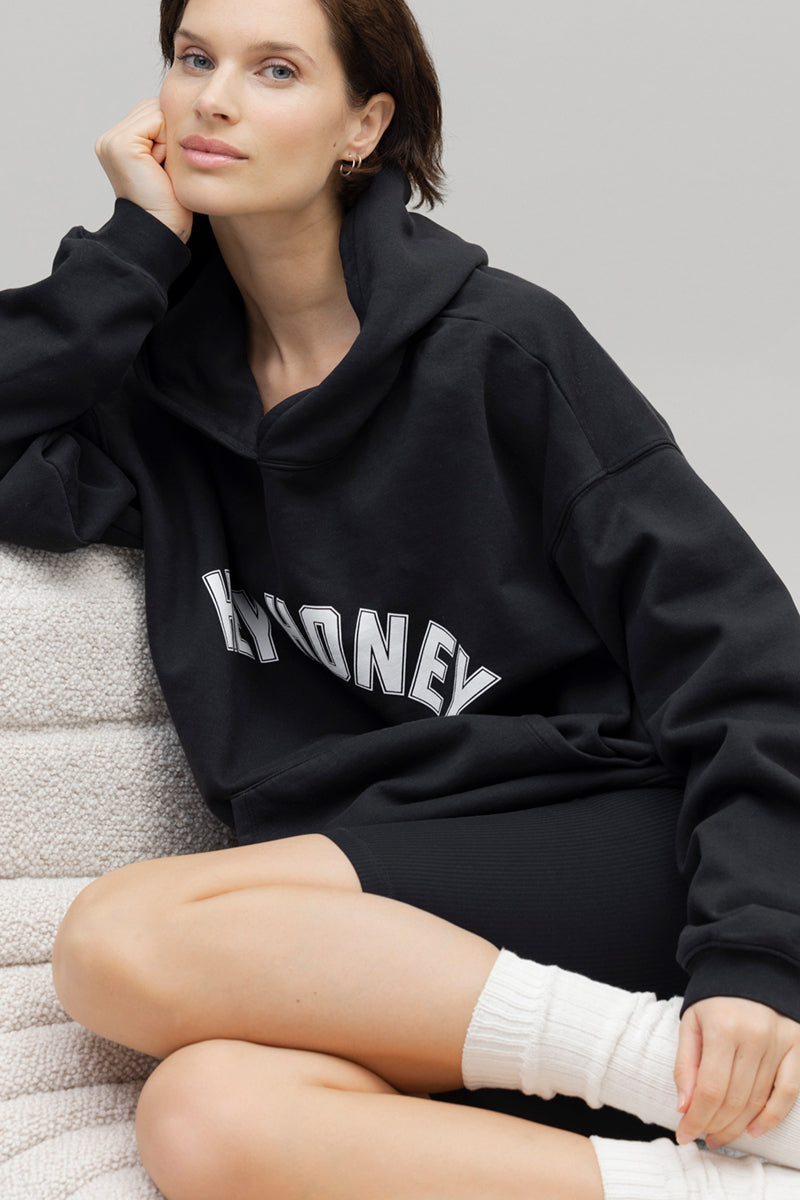 High-Waist Biker Ribbed Black | Hey Honey & Active Wear