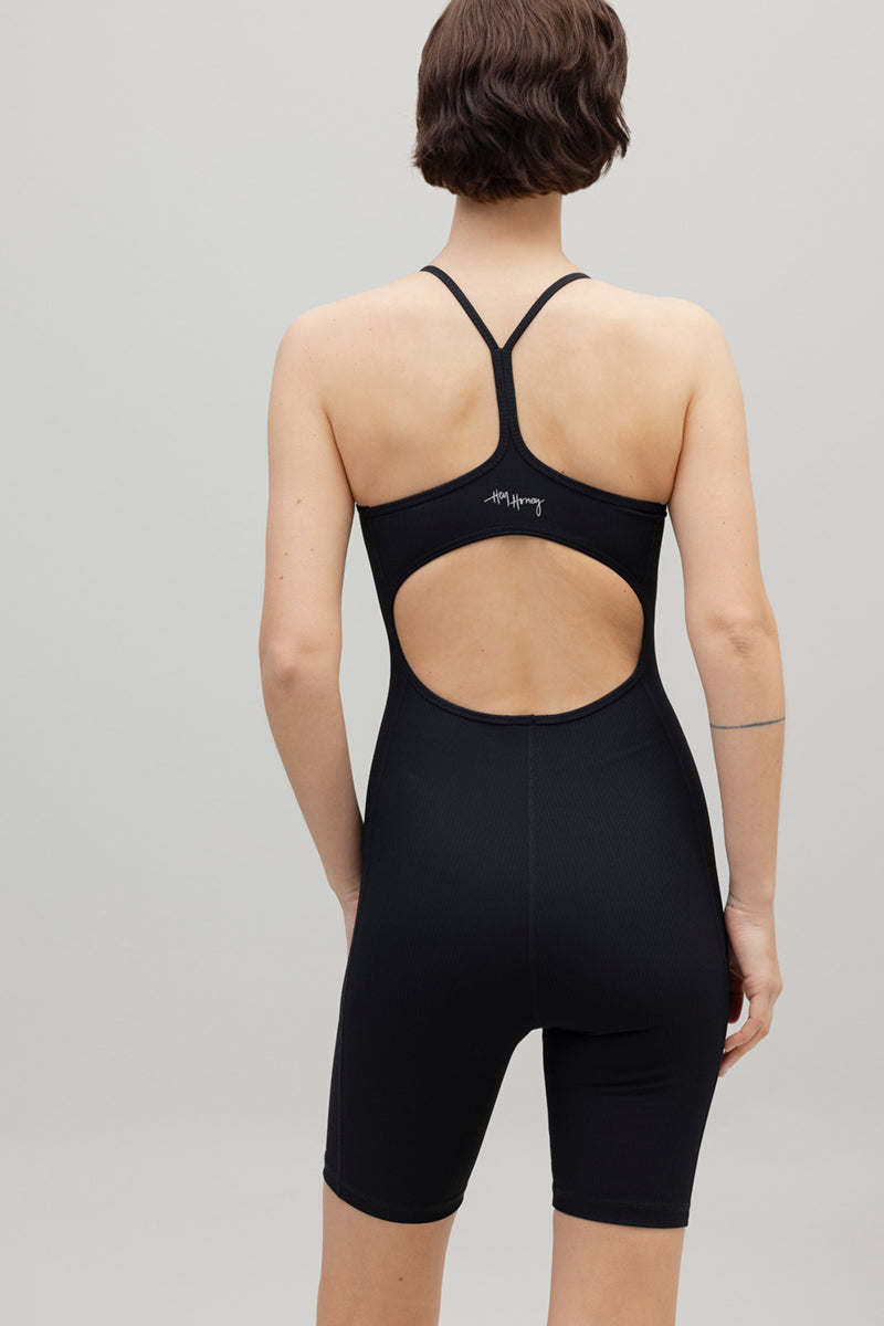 One Piece Ribbed Black | Hey Honey & Active Wear