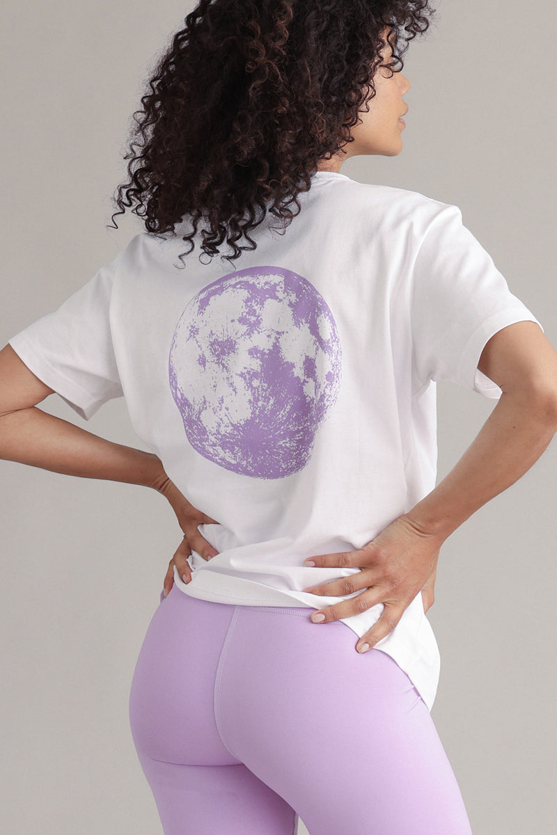 T-Shirt Moon White | Hey Honey & Active Wear