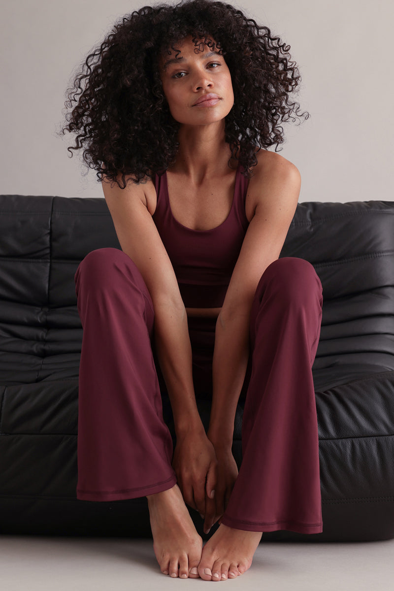 Flared Italian Plum Set | Hey Honey & Active Wear