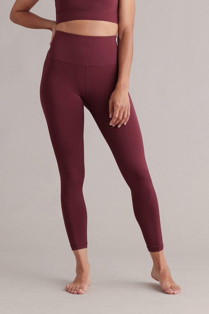 Cropped High-Waist Leggings Always Dressed Italian Plum | Hey Honey & Active Wear