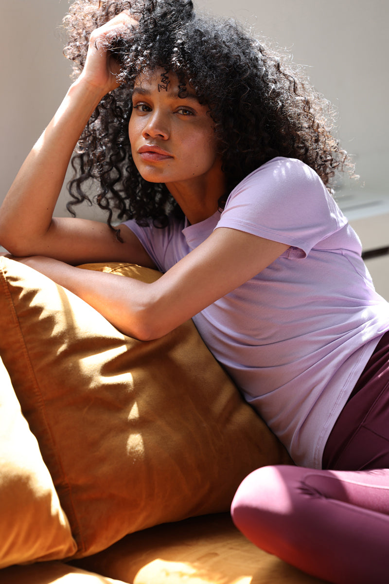 Active T-Shirt Lilac Breeze | Hey Honey & Active Wear