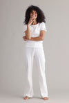 Long Pants Pointelle White | Hey Honey & Active Wear
