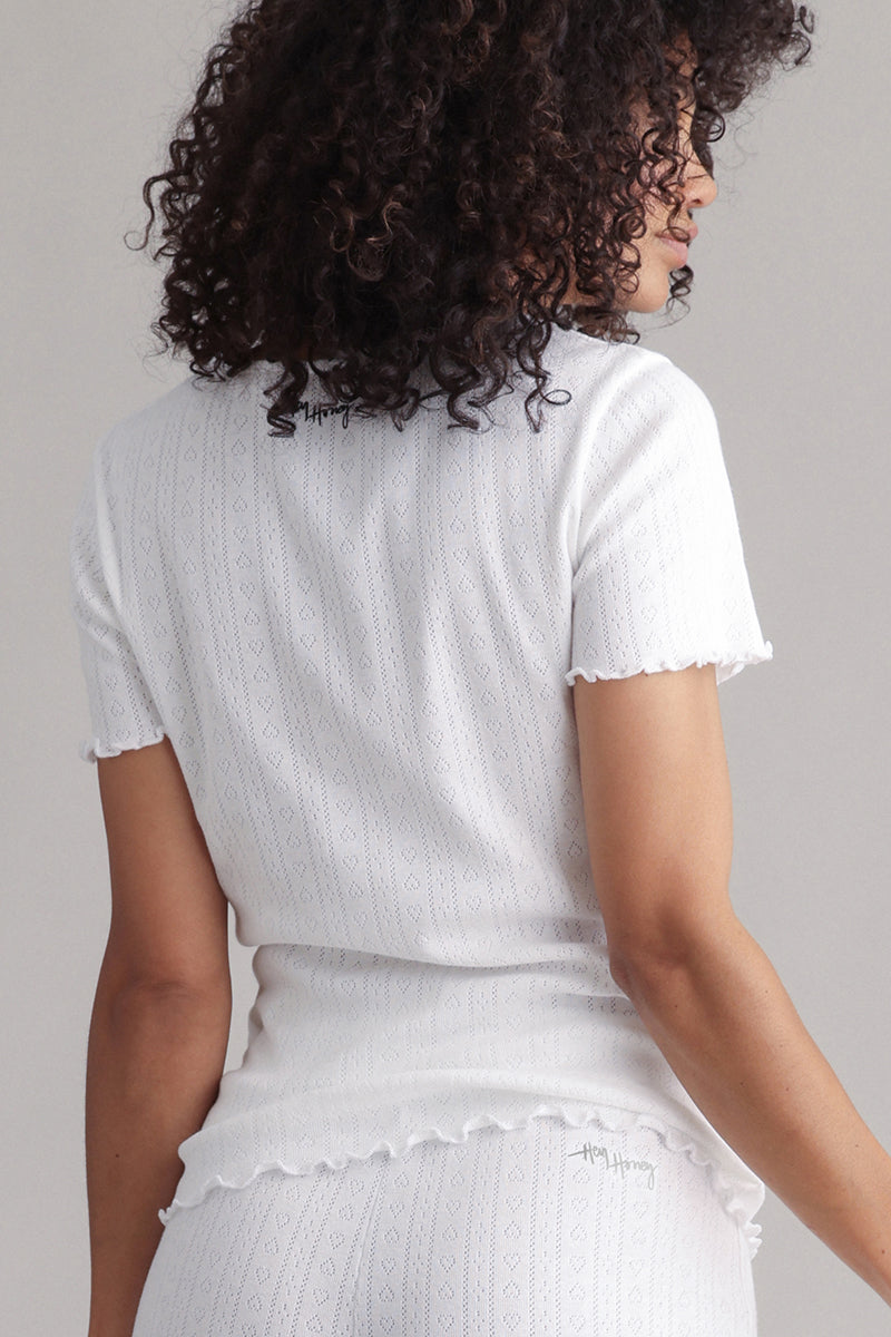 Pointelle Shirt Set | Hey Honey & Active Wear