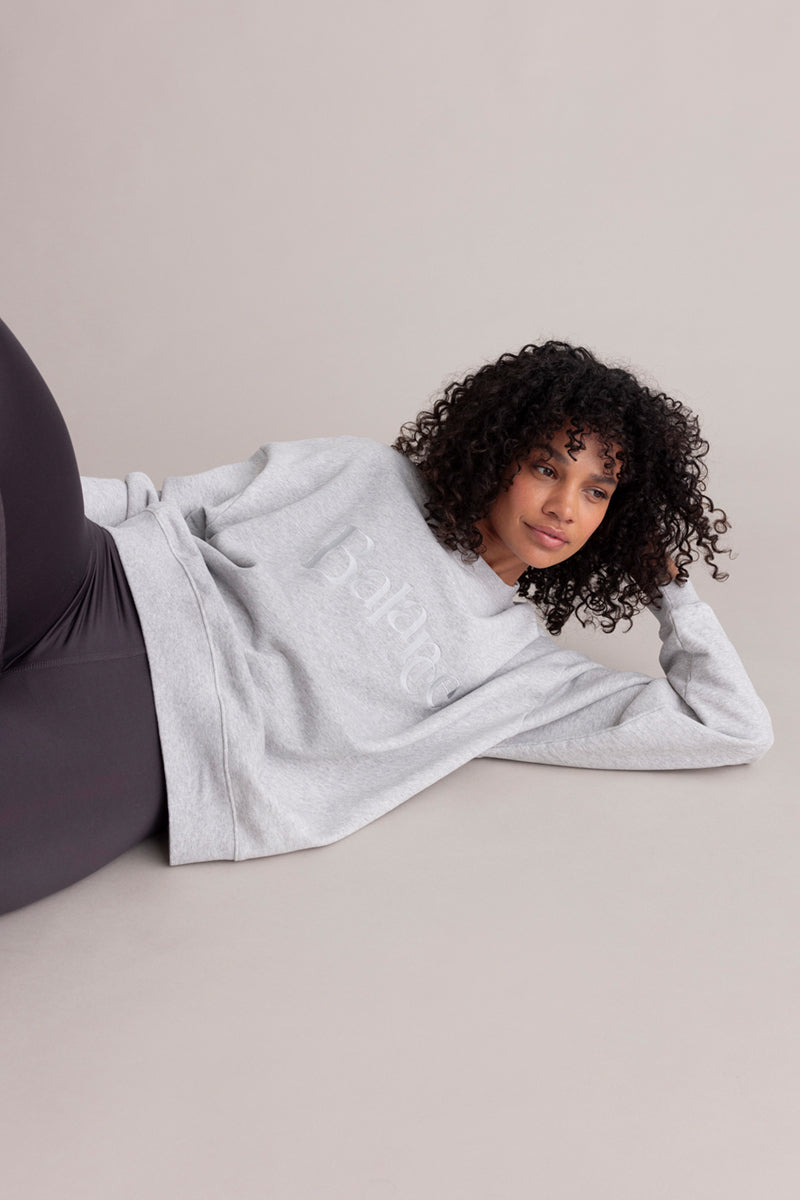 Sweatshirt Balance Grey Melange | Hey Honey & Active Wear