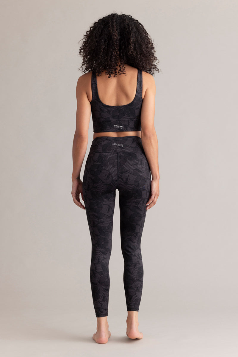 Cropped Leggings Dark Lace | Hey Honey & Active Wear