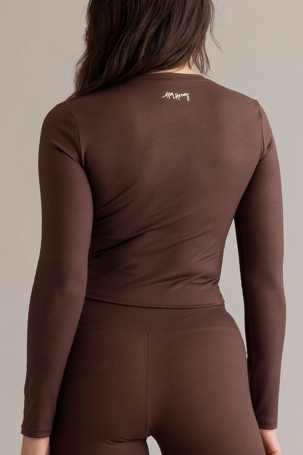 High-Waist Leggings Always Dressed Soft Brown | Hey Honey & Active Wear