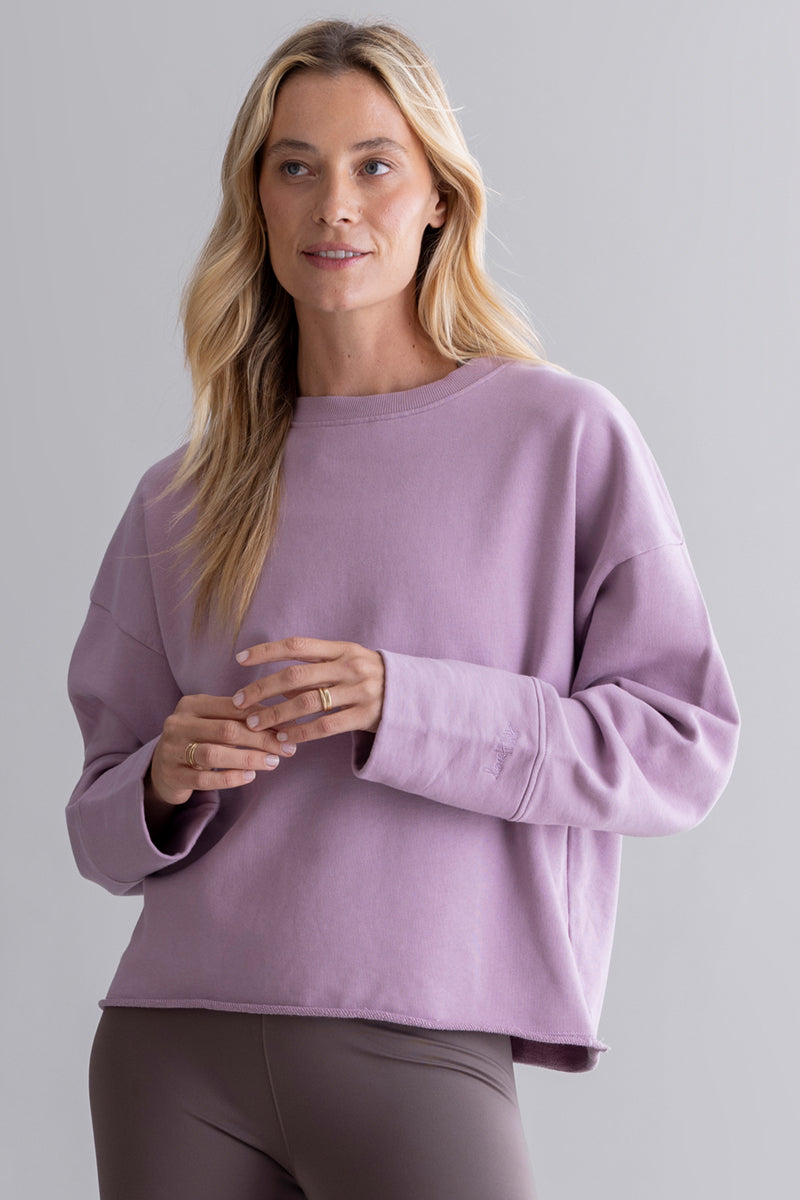 Open Edge Sweater Mauve | Hey Honey & Active Wear