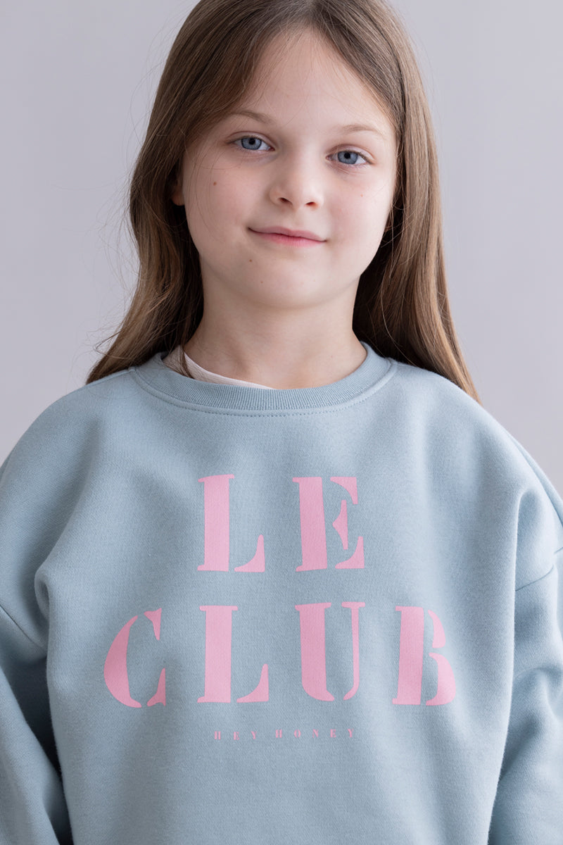 Kids Sweater Le Club Slate | Hey Honey & Active Wear