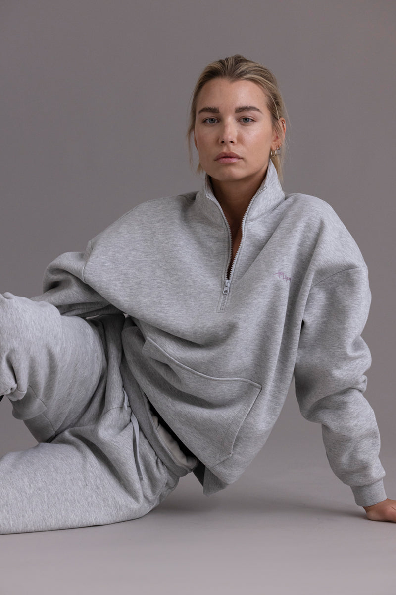 Cuff Sweat Pants Grey Melange | Hey Honey & Active Wear