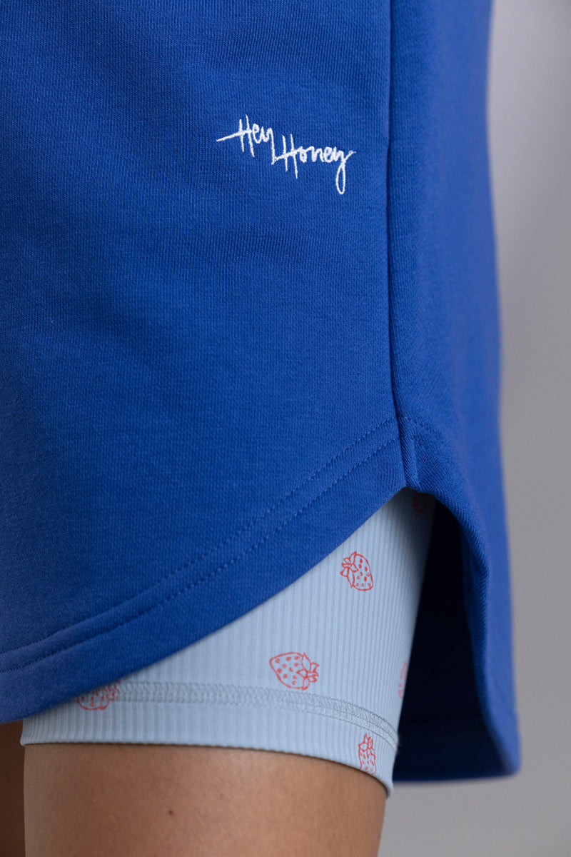 Boxing Sweat Shorts Royal Blue | Hey Honey & Active Wear