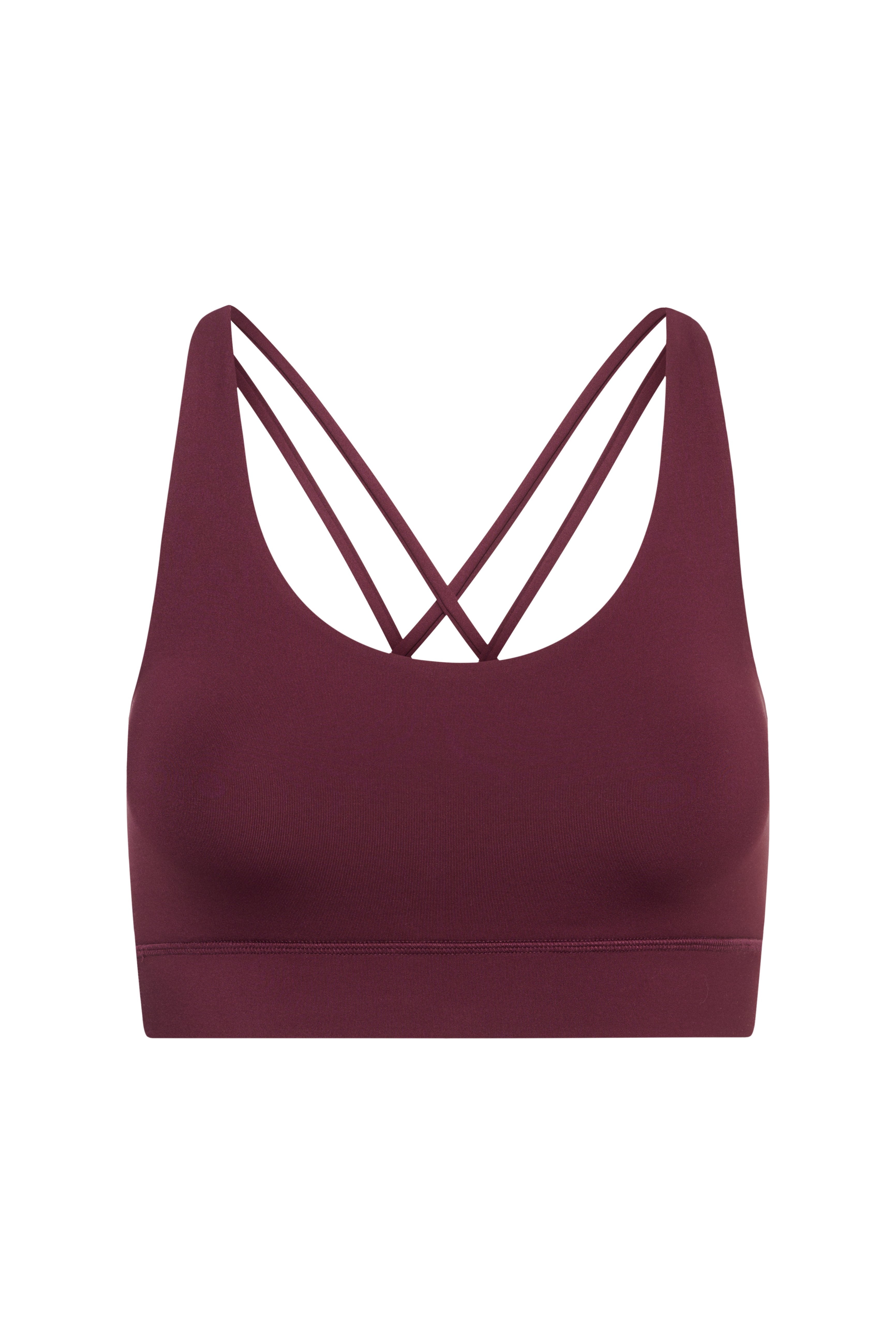 Criss-Cross Bra Always Dressed Italian Plum | Hey Honey & Active Wear