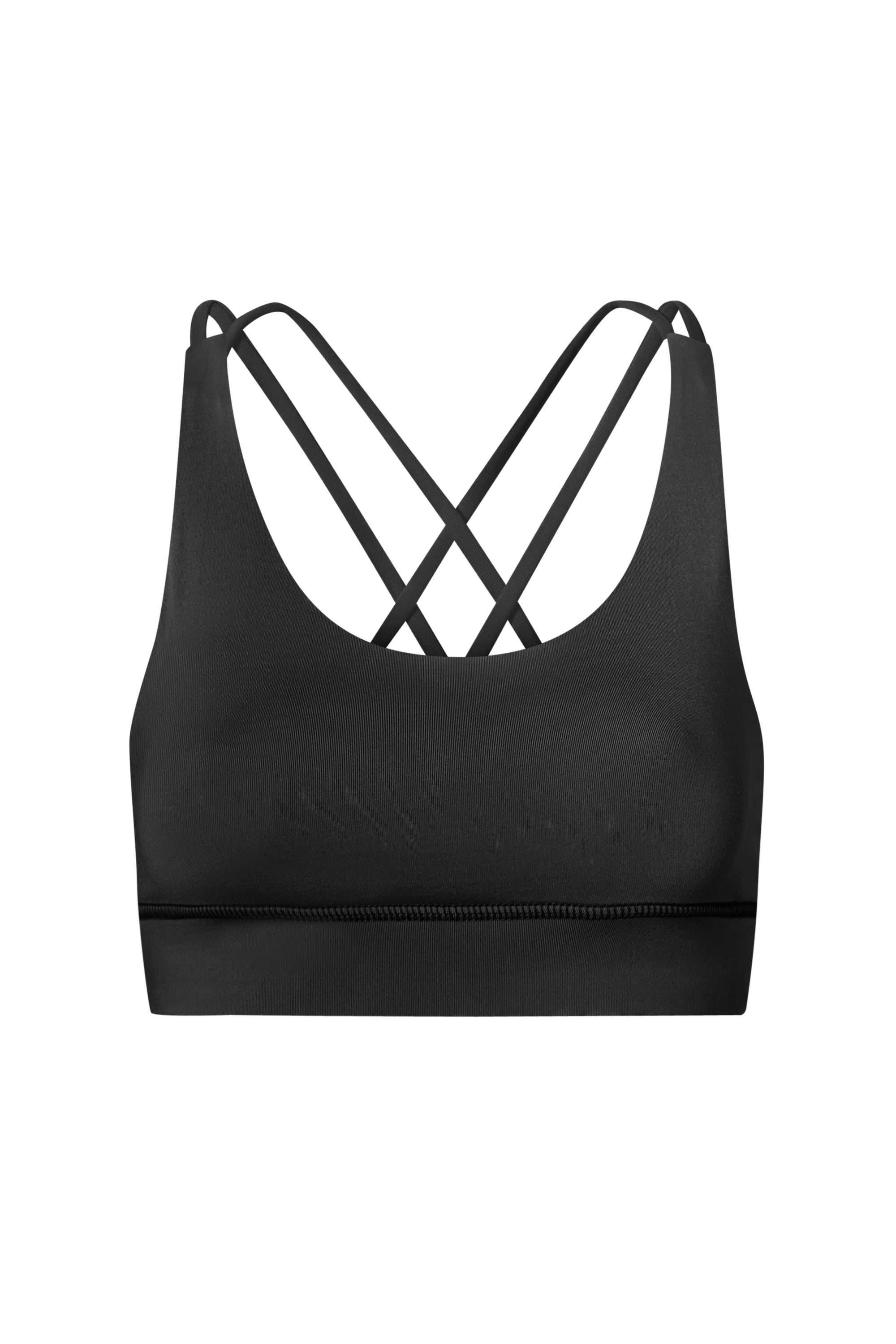 Criss-Cross Bra Black | Hey Honey Yoga & Active Wear